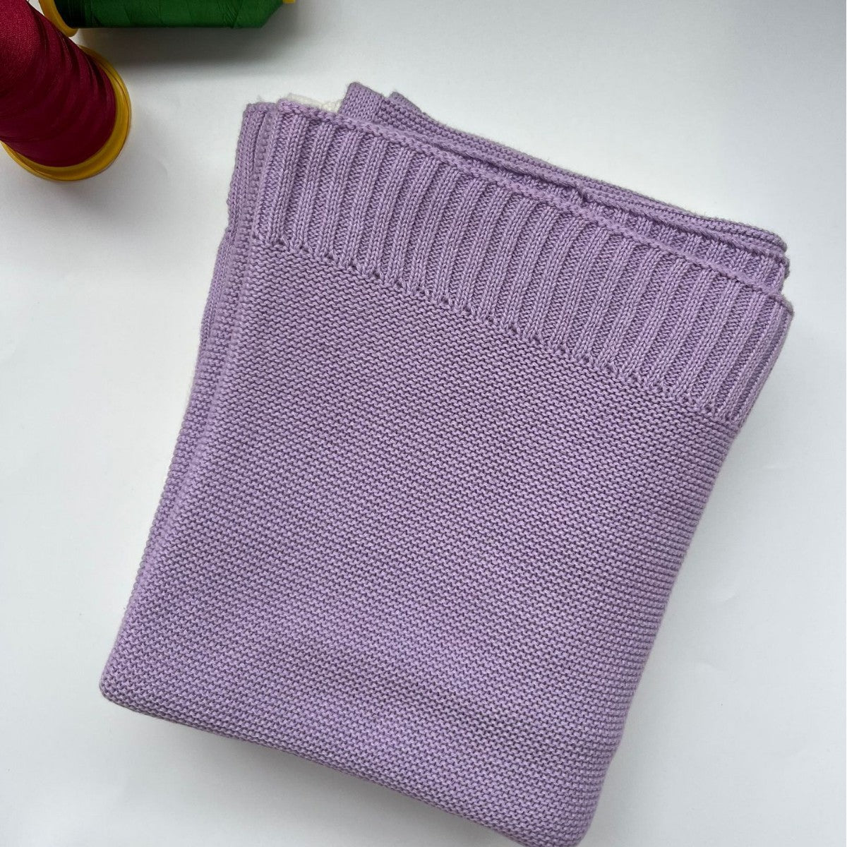 Light Purple knit baby blanket, plain color option