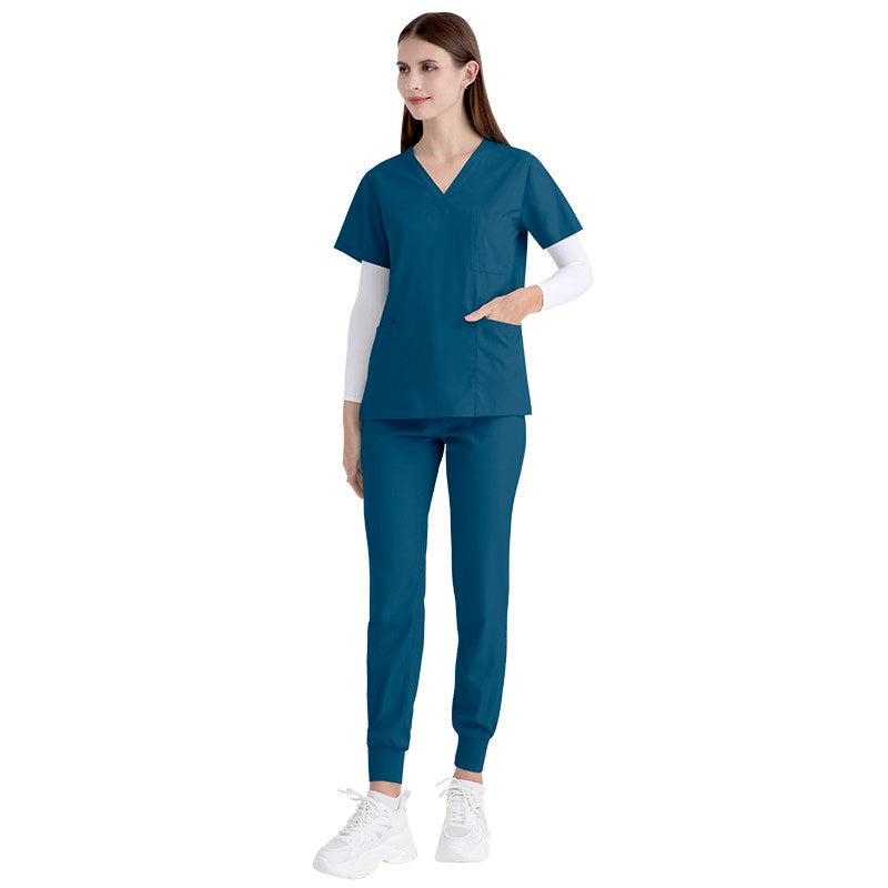 Operating room short-sleeved handwashing clothes, women's suits, nurses' uniforms, doctors' brushing clothes, cross-border Amazon handwashing clothes