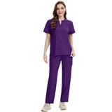 NiaaHinn new thin and unisex stretch quick-dry V-neck short-sleeve pants, nurse uniform and hand-washing garment set