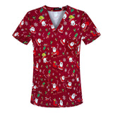 Stretch Nurse Uniform Female Print Dental Stretch Quick Dry Dental Hospital Oral Care Work Brush Hand Clothes Hand Washing Clothes