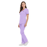 Stretch slim-fit nurse uniform split set, women's short-sleeve medical work clothes, surgical gowns, doctor's brush gloves, and hand wash gowns