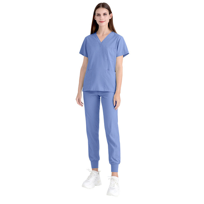 Operating room short-sleeved handwashing clothes, women's suits, nurses' uniforms, doctors' brushing clothes, cross-border Amazon handwashing clothes