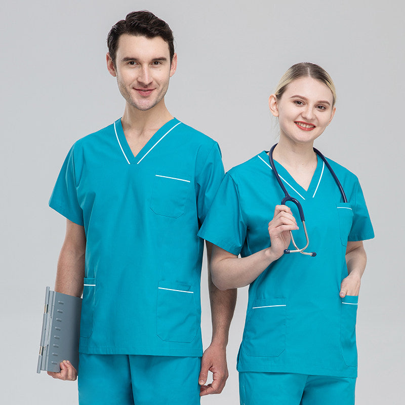 Nian Qing hand washing gown, women's suit, short-sleeved stomatist work clothes, brush hand clothes, nurse clothes, operating room surgical clothes