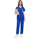 Nianqing lightweight, breathable, comfortable, stretch hand gown, dental office overalls, doctor's work uniform, navy suit