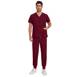 Nianqing hand washing clothes, female dentist overalls, short-sleeved wrinkle-proof, stretch operating room surgical gown, nurse gown, set