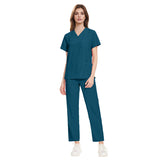 Nianqing lightweight, breathable, comfortable, stretch hand gown, dental office overalls, doctor's work uniform, navy suit