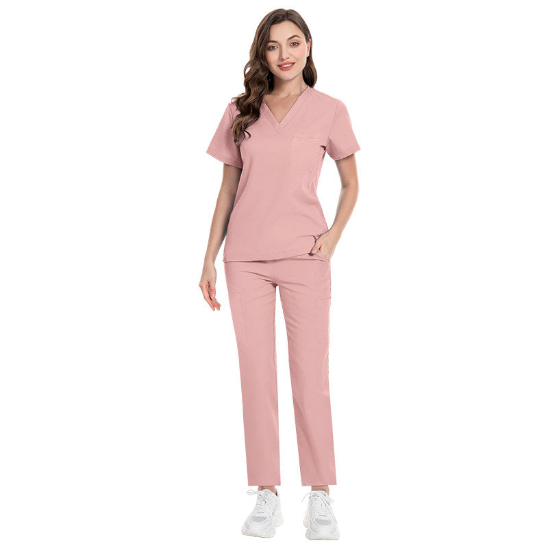 Autumn and winter thick stretch quick-drying hand clothes high quality dental clinic doctors nurses operating room surgical clothes for men and women