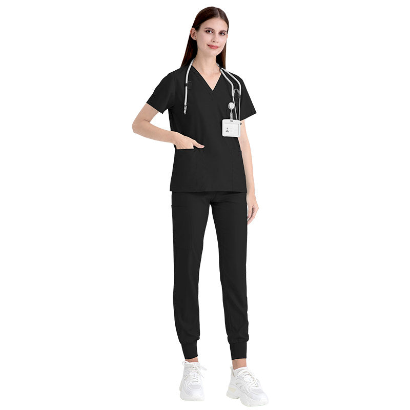 Operating room short-sleeved handwashing clothes, women's suits, nurses' uniforms, doctors' brushing clothes, cross-border Amazon handwashing clothes