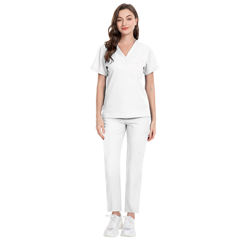 Autumn and winter thick stretch quick-drying hand clothes high quality dental clinic doctors nurses operating room surgical clothes for men and women