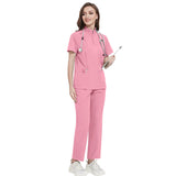 Nian Qing stand-up collar zipper doctor nurse work uniform surgical gown, surgical gown, hand gown, operating room fashion sense