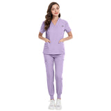 Nianqing casual short-sleeved hand clothes, nurses, operating room overalls, sets, women's beauty salons, clinics, hand-washing clothes, men