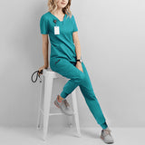 Nian Qing brush hand clothes, female dentist work clothes, short sleeve men's hand clothes, new operating room, beauty salon nurse uniforms