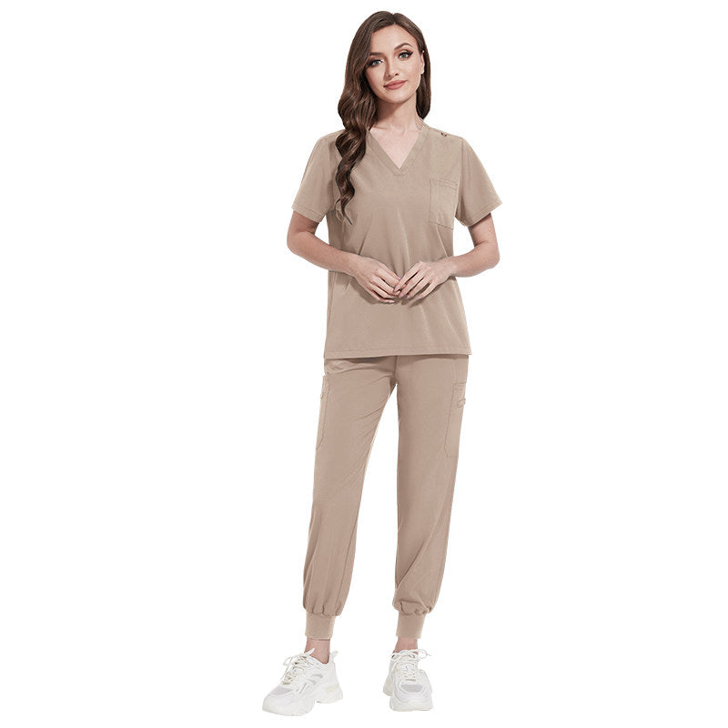 Niaahinn quick-dry hand sanitizer gown, short-sleeve doctor, operating room hand scrub suit, isolation gown, dental clinic, surgical gown