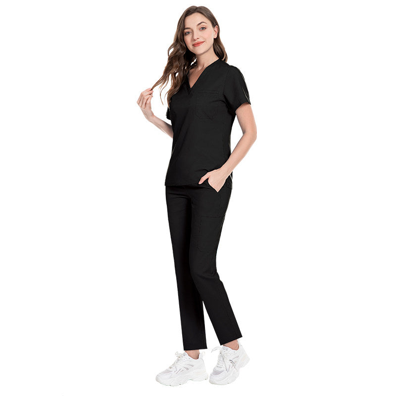 Autumn and winter thick stretch quick-drying hand clothes high quality dental clinic doctors nurses operating room surgical clothes for men and women
