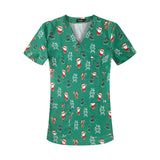 Stretch Nurse Uniform Female Print Dental Stretch Quick Dry Dental Hospital Oral Care Work Brush Hand Clothes Hand Washing Clothes