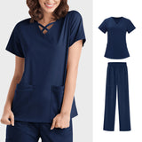 Nurse Uniform, Stretch Suit, Plastic Surgeon, Dentistry, Oral Surgery, Operating Theatre Work Clothes, Hospital Hand Washing Clothes, Short Sleeves