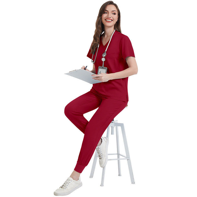NiaaHinn Private Hospital Clinic Doctor Nurse Hand Gowns Comfortable Breathable Multi Pocket Overalls Nurse Uniform