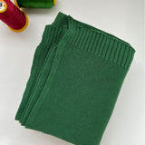 Christmas Green knit baby blanket, plain color option