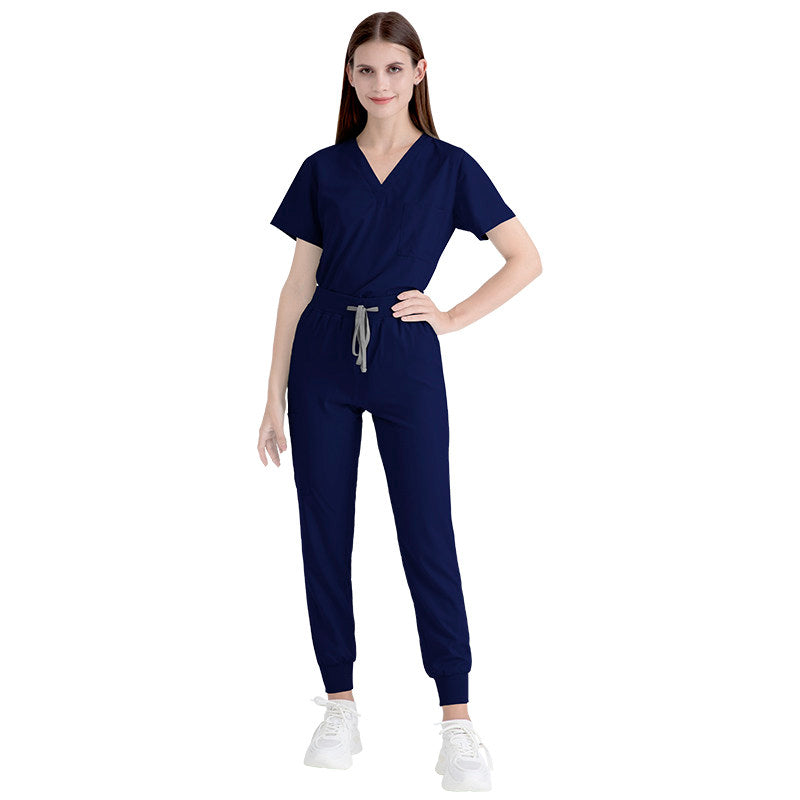 Operating room short-sleeved handwashing clothes, women's suits, nurses' uniforms, doctors' brushing clothes, cross-border Amazon handwashing clothes