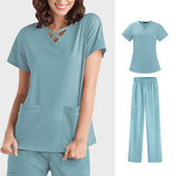 Nurse Uniform, Stretch Suit, Plastic Surgeon, Dentistry, Oral Surgery, Operating Theatre Work Clothes, Hospital Hand Washing Clothes, Short Sleeves
