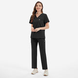 Nian Qing operating room hand washing clothes solid color V-neck hospital doctor nurse SPA beauty salon high-quality nurse uniform