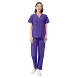 Nianqing hand washing clothes, female dentist overalls, short-sleeved wrinkle-proof, stretch operating room surgical gown, nurse gown, set
