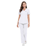 Stretch slim-fit nurse uniform split set, women's short-sleeve medical work clothes, surgical gowns, doctor's brush gloves, and hand wash gowns