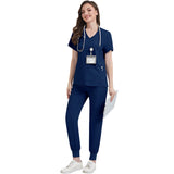 NiaaHinn Private Hospital Clinic Doctor Nurse Hand Gowns Comfortable Breathable Multi Pocket Overalls Nurse Uniform