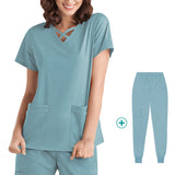 Nurse Uniform, Stretch Suit, Plastic Surgeon, Dentistry, Oral Surgery, Operating Theatre Work Clothes, Hospital Hand Washing Clothes, Short Sleeves