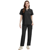 NiaaHinn new thin and unisex stretch quick-dry V-neck short-sleeve pants, nurse uniform and hand-washing garment set
