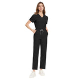 Nianqing lightweight, breathable, comfortable, stretch hand gown, dental office overalls, doctor's work uniform, navy suit