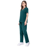 Nianqing hand washing clothes, female dentist overalls, short-sleeved wrinkle-proof, stretch operating room surgical gown, nurse gown, set