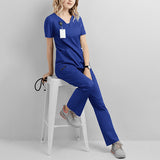 Nian Qing brush hand clothes, female dentist work clothes, short sleeve men's hand clothes, new operating room, beauty salon nurse uniforms