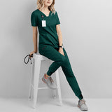 Nian Qing brush hand clothes, female dentist work clothes, short sleeve men's hand clothes, new operating room, beauty salon nurse uniforms