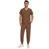 Nianqing hand washing clothes, female dentist overalls, short-sleeved wrinkle-proof, stretch operating room surgical gown, nurse gown, set
