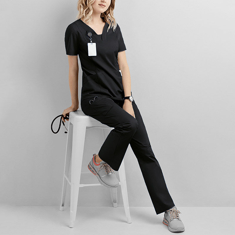 Nian Qing brush hand clothes, female dentist work clothes, short sleeve men's hand clothes, new operating room, beauty salon nurse uniforms