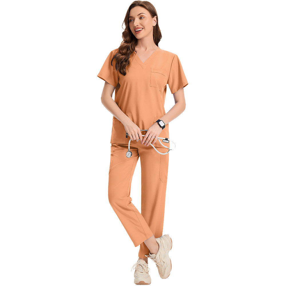 Nianqing nurse uniforms, hand clothes, operating room clothes, isolation clothes, men's and women's dental clinic uniforms, short-sleeved men and women's uniforms