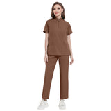 Nian Qing stand-up collar zipper doctor nurse work uniform surgical gown, surgical gown, hand gown, operating room fashion sense