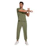 Nianqing hand washing clothes, female dentist overalls, short-sleeved wrinkle-proof, stretch operating room surgical gown, nurse gown, set