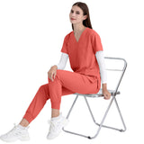 Operating room short-sleeved handwashing clothes, women's suits, nurses' uniforms, doctors' brushing clothes, cross-border Amazon handwashing clothes