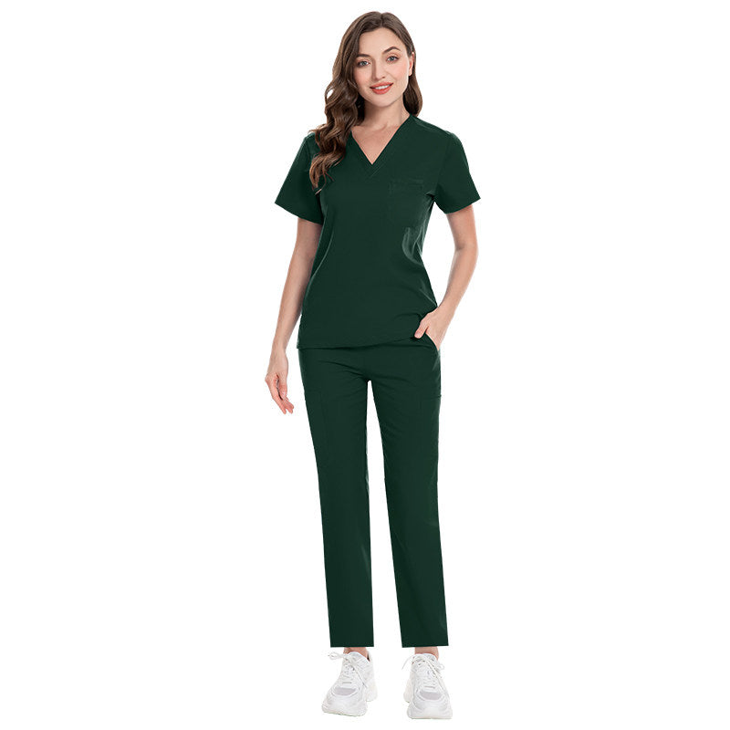 Autumn and winter thick stretch quick-drying hand clothes high quality dental clinic doctors nurses operating room surgical clothes for men and women