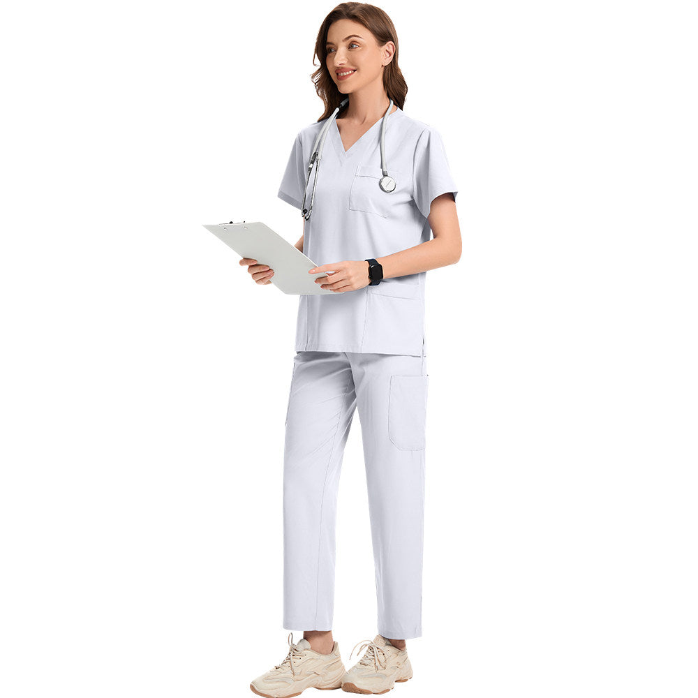 Nianqing nurse uniforms, hand clothes, operating room clothes, isolation clothes, men's and women's dental clinic uniforms, short-sleeved men and women's uniforms