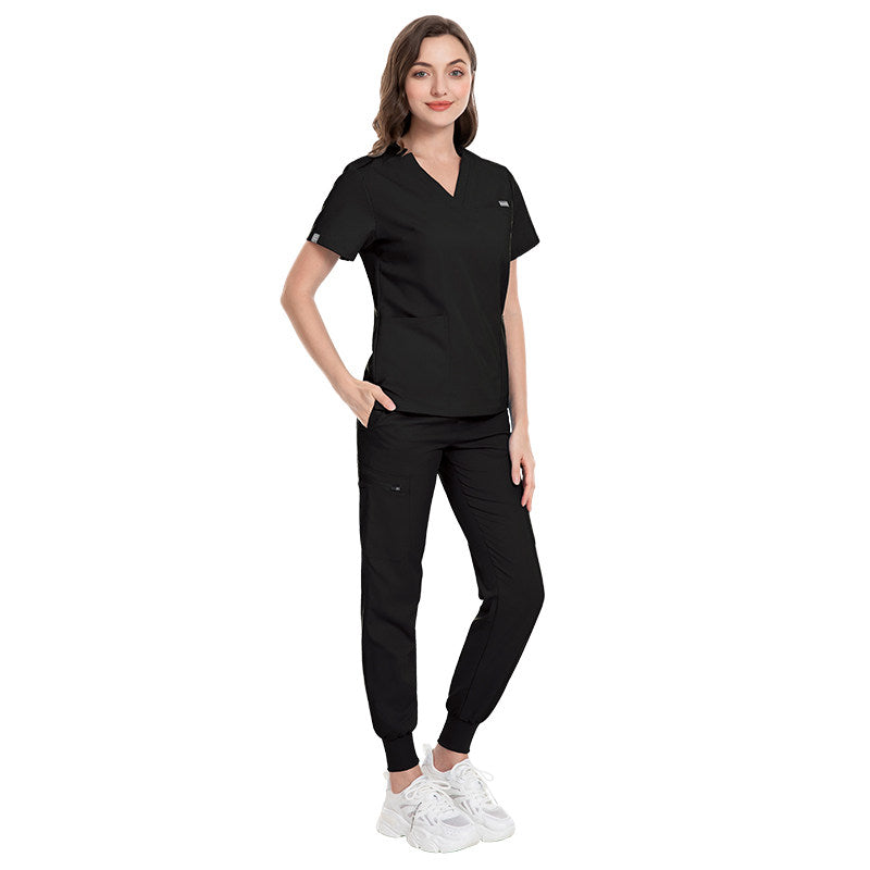 Nianqing casual short-sleeved hand clothes, nurses, operating room overalls, sets, women's beauty salons, clinics, hand-washing clothes, men