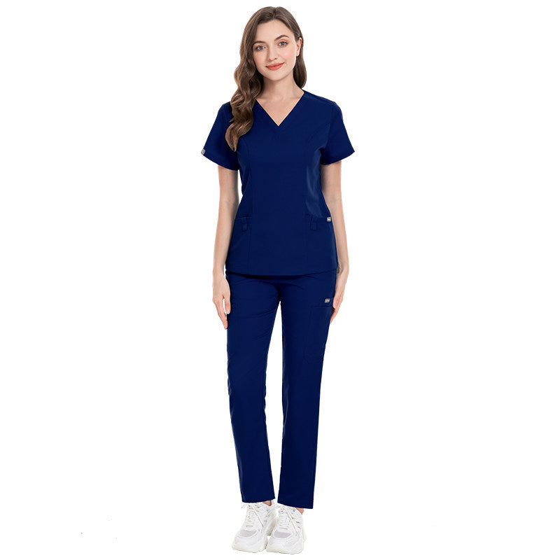 Nianqing European and American popular beauty salon surgical gowns, women's loose and comfortable nurse uniforms, hand washing clothes, medical beauty professional clothes