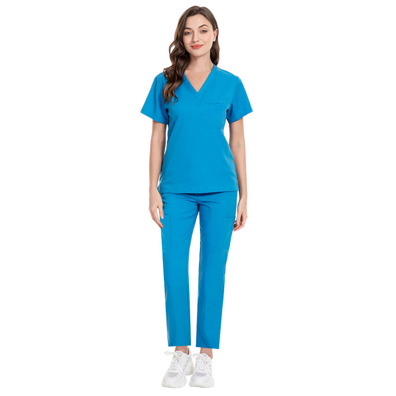 Autumn and winter thick stretch quick-drying hand clothes high quality dental clinic doctors nurses operating room surgical clothes for men and women