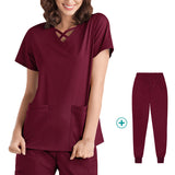 Nurse Uniform, Stretch Suit, Plastic Surgeon, Dentistry, Oral Surgery, Operating Theatre Work Clothes, Hospital Hand Washing Clothes, Short Sleeves
