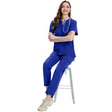 NiaaHinn new thin and unisex stretch quick-dry V-neck short-sleeve pants, nurse uniform and hand-washing garment set