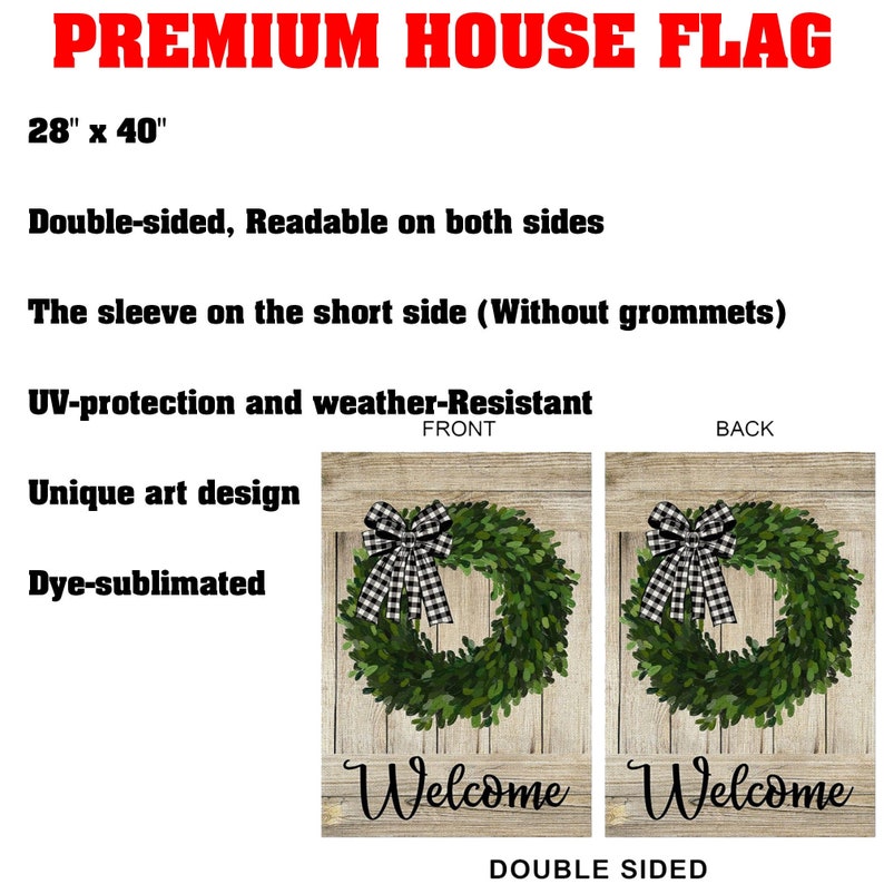 Personalized House Divided Flag | Custom Team Garden Flag - view 8, custom embroidered by Intriklo