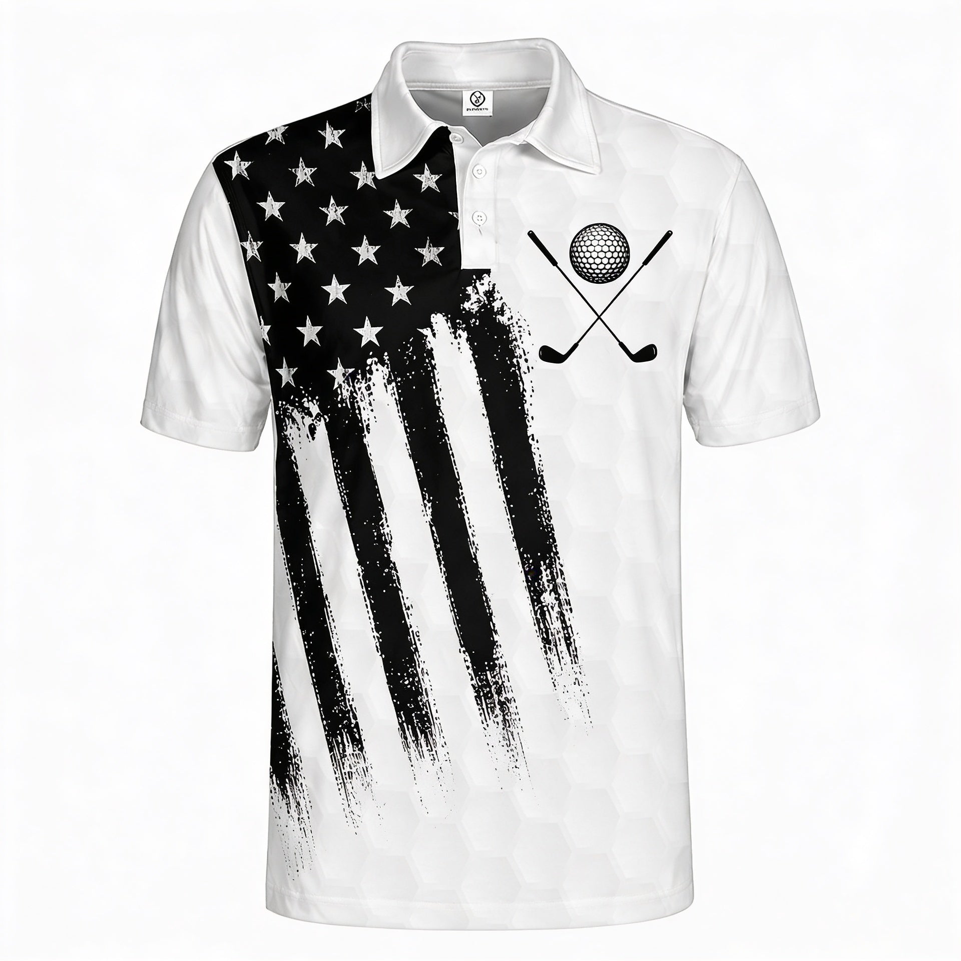 Custom 3D Polo Shirt Golf Instructions Swing Swear Look For Ball Repeat – Personalized Funny White Black Polo