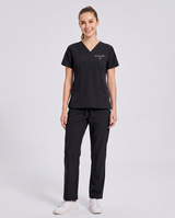 Custom Embroidered Unisex Scrub Set – V-Neck Two Front Pockets Straight-Leg Pants